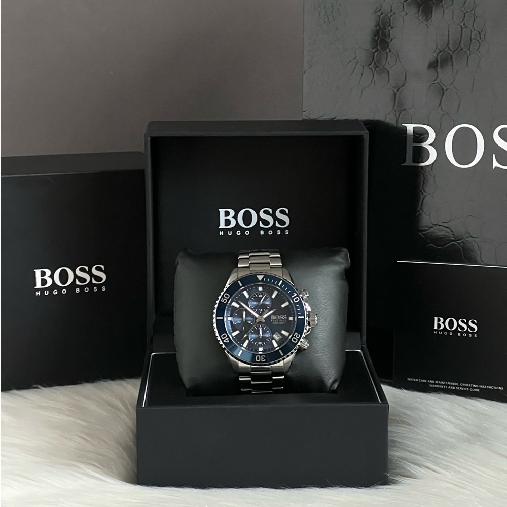 💰SOLD - HB1513907 - Hugo Boss Men’s Admiral Blue Dial Watch - Picture 12 of 13